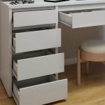 Penteadeira 5 Gavetas 100% Mdf Sem Espelho Giulia Yescasa Off White - Imagem 5